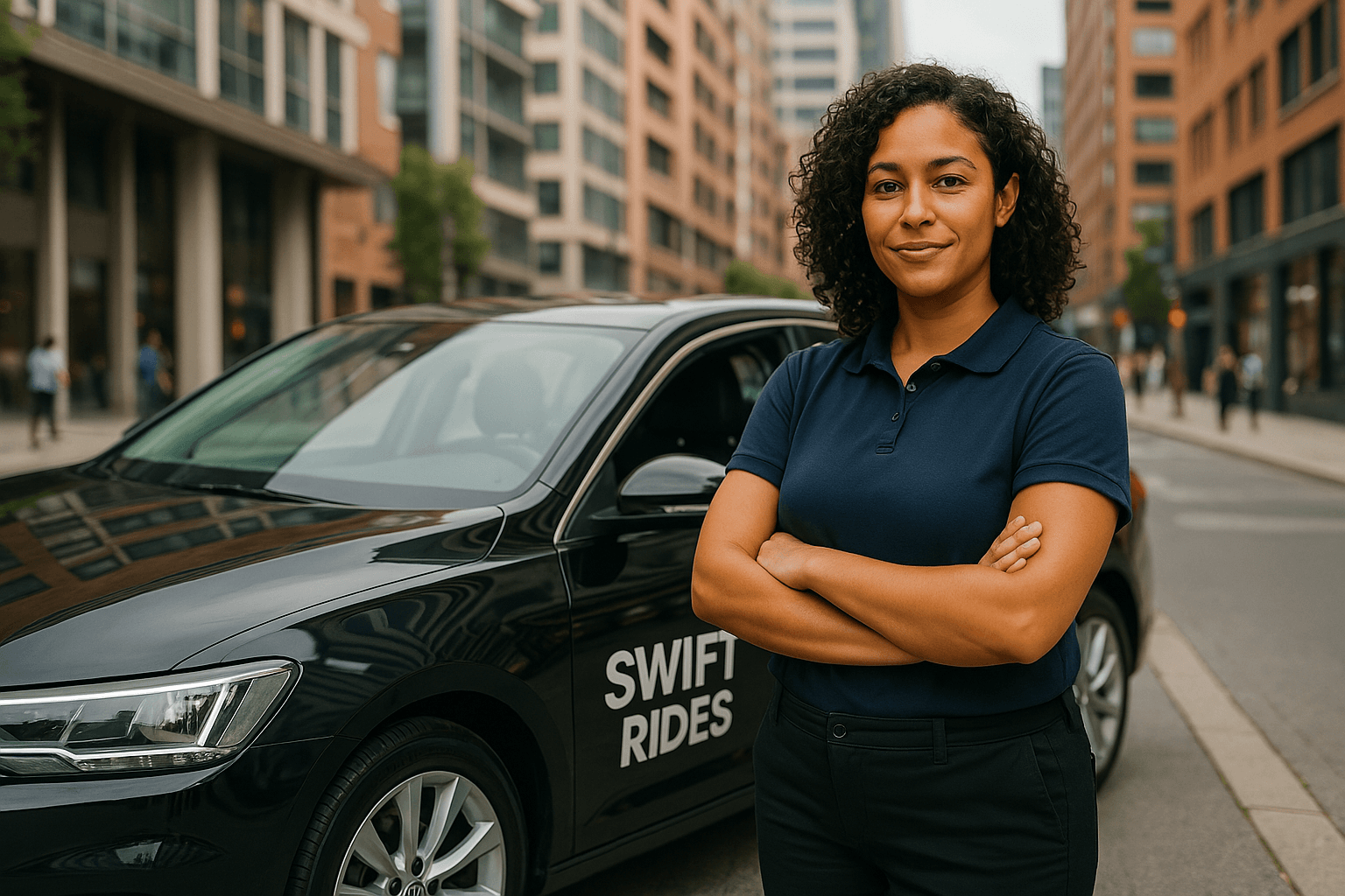 Professional driver portrait